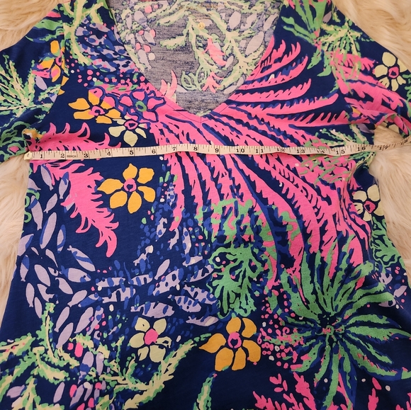 Lili pulitzer cotton dress size xs multicolor - Picture 5 of 9